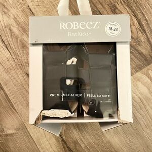 Robeez 18-24M Navy Leather Baby Sandals